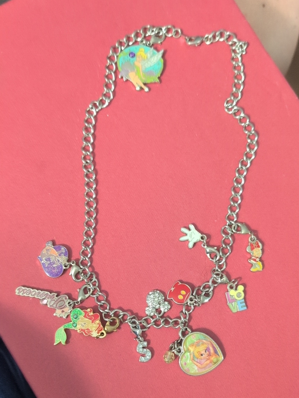 Disney Charm Necklace With Charms
